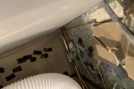 Underfloor heating unsafe installation